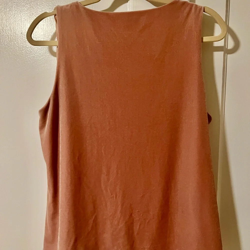White House Black market pink/mauve velvet tank - Picture 5 of 5
